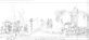 Disegno di progetto - stazione 3 - Via Crucis